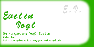 evelin vogl business card